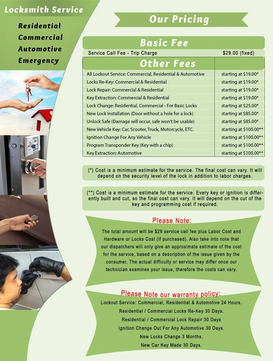 Sewickley PA Locksmith Store Sewickley, PA 412-200-1284 - price-list-c-22